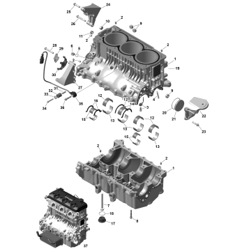 01- ROTAX - Crankcase