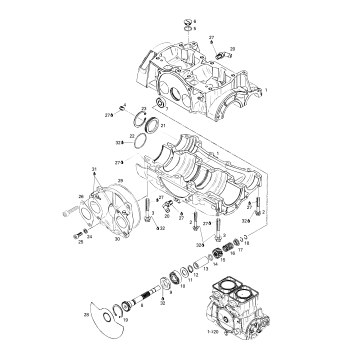 01- Crankcase, Rotary Valve