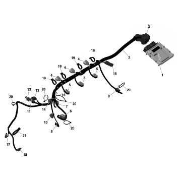 01- ROTAX - Engine Harness And Electronic Module