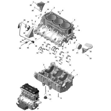 01- ROTAX - Crankcase