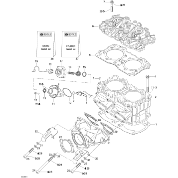 01- Cylinder And Exhaust Manifold