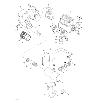 01- Engine Support And Muffler
