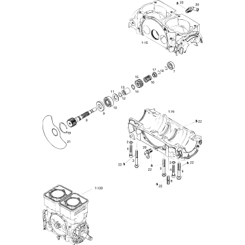 01- Crankcase And Rotary Valve (717)