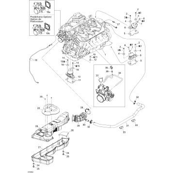 01- Engine And Air Intake Silencer GTI STD, GTI SE