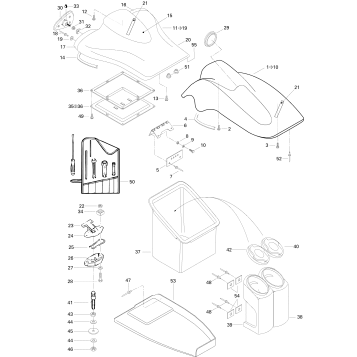 09- Storage Compartment, Front Sportster