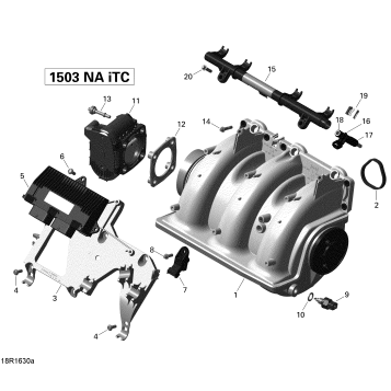 02- Air Intake Manifold and Throttle Body - 155_With Suspension