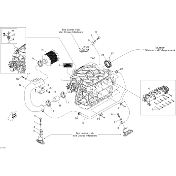 01- Engine And Air Intake Silencer