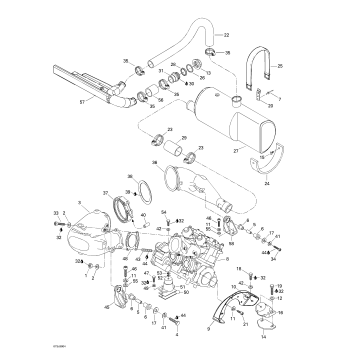 01- Engine Support And Muffler
