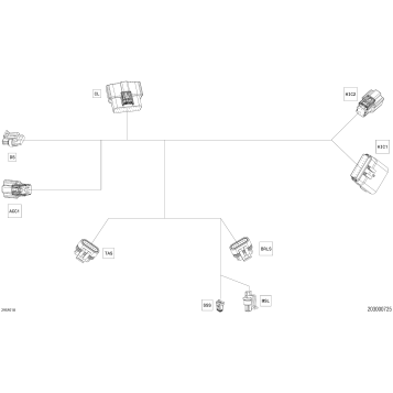 08- Electric - Steering Wiring Harness - 278004180