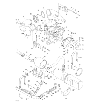 01- Engine Support And Muffler