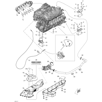 01- Engine And Air Intake Silencer