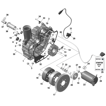 01- ROTAX - Magneto and Electric Starter With IDF
