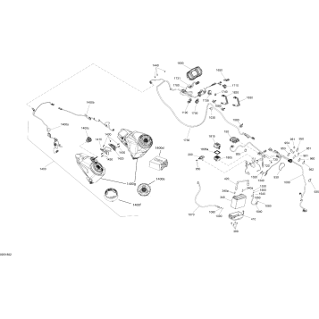 10- Electrical System Engine 1500 HO ACE - Except Package LTD
