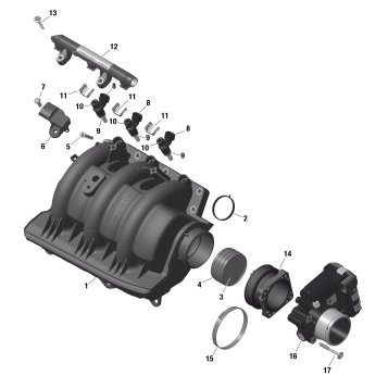 01- ROTAX - Air Intake Manifold And Throttle Body