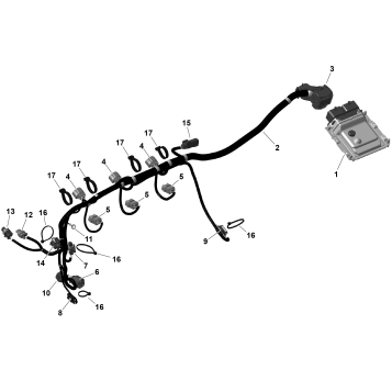 01- ROTAX - Engine Harness And Electronic Module