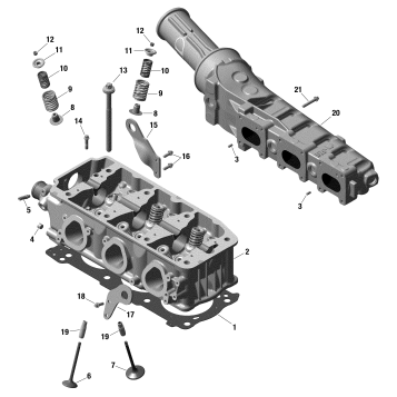 01- Engine - Cylinder Head And Exhaust Manifold - 1630 SCIC