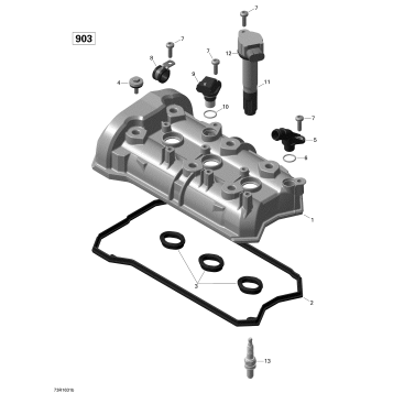 01- Valve Cover - 900-900 HO ACE