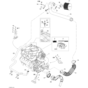 01- Engine And Air Intake Silencer Edition 1