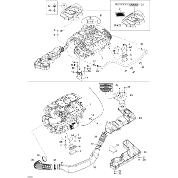 01- Engine And Air Intake Silencer