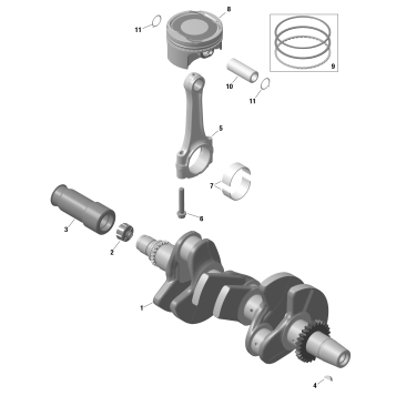 01- ROTAX - Crankshaft and Pistons