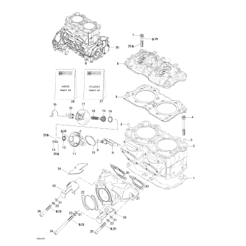 01- Cylinder, Exhaust Manifold