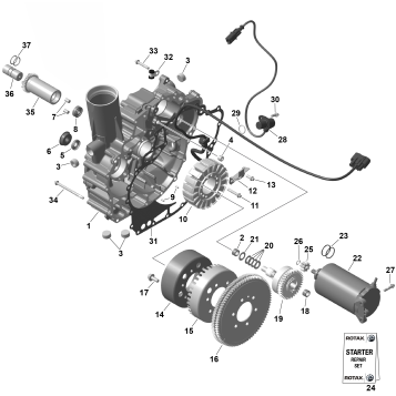 01- ROTAX - Magneto and Electric Starter