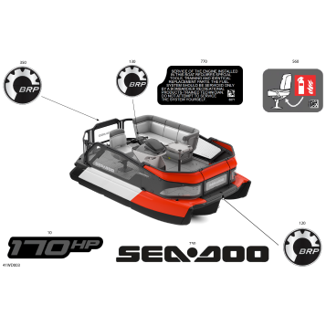 03- DECALS - Feature Decals - 170HP - Base or Sport Package