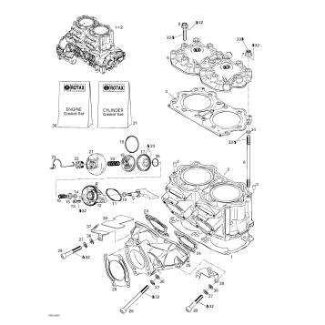 01- Cylinder, Exhaust Manifold