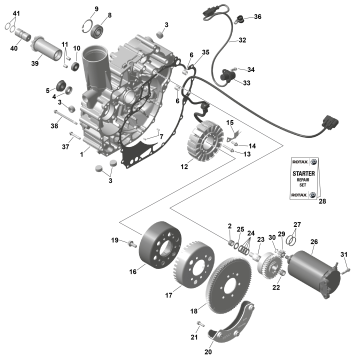 01- ROTAX - Magneto and Electric Starter