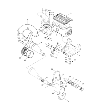 01- Engine Support And Muffler