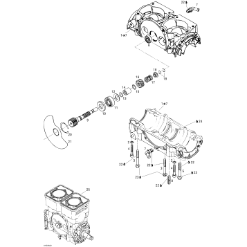 01- Crankcase And Rotary Valve