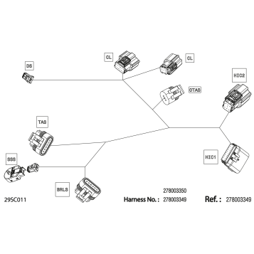 08- Electric - Steering Wiring Harness - 278003349
