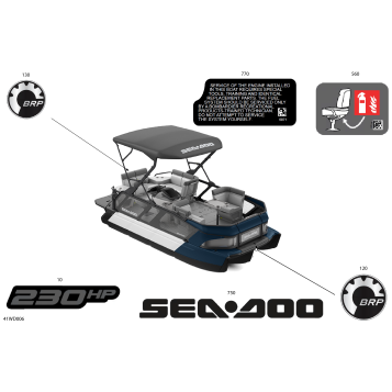 03- DECALS - Feature Decals - 230HP - Cruise or Sport Package