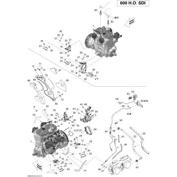 01- Engine And Engine Support 600 HO