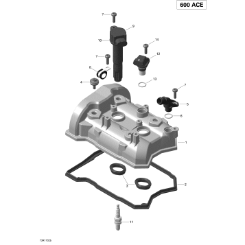 01- Valve Cover - 600 ACE