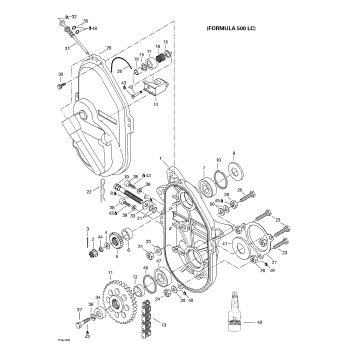 05- Chaincase (Formula 500 LC)