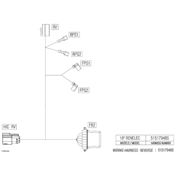 08- Electric - Reverse Wiring Harness - 515179485