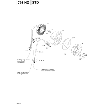 03- Magneto (12V, 360W) (793 HO) (STD)