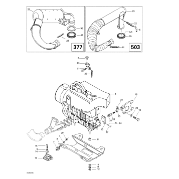 01- Engine Support And Muffler