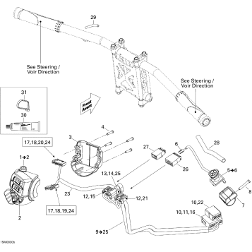 10- Steering Wiring Harness 600HO SDI