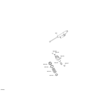 08- Rear Shocks MXZ - 600HO E-TEC, 900 ACE - Package Blizzard, TNT