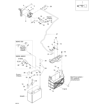 10- Battery And Starter 600 HO SDI