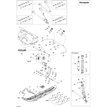 07- Front Suspension And Ski Renegade