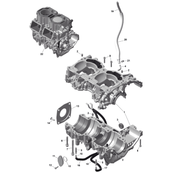 01- ROTAX - Crankcase