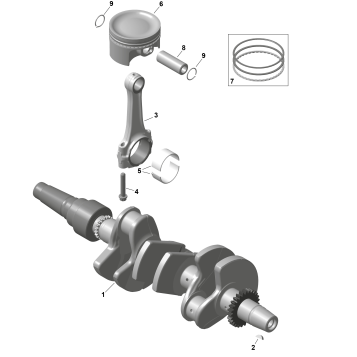 01- ROTAX - Crankshaft and Pistons