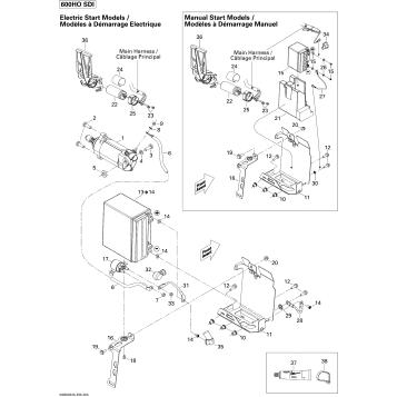 10- Battery And Starter 600HO SDI