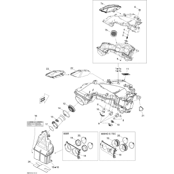 02- Air Intake System 600HO ETEC
