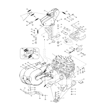 01- Engine Support And Muffler (599)
