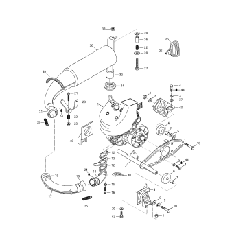 01- Engine Support And Muffler