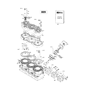 01- Cylinder, Exhaust Manifold (809)